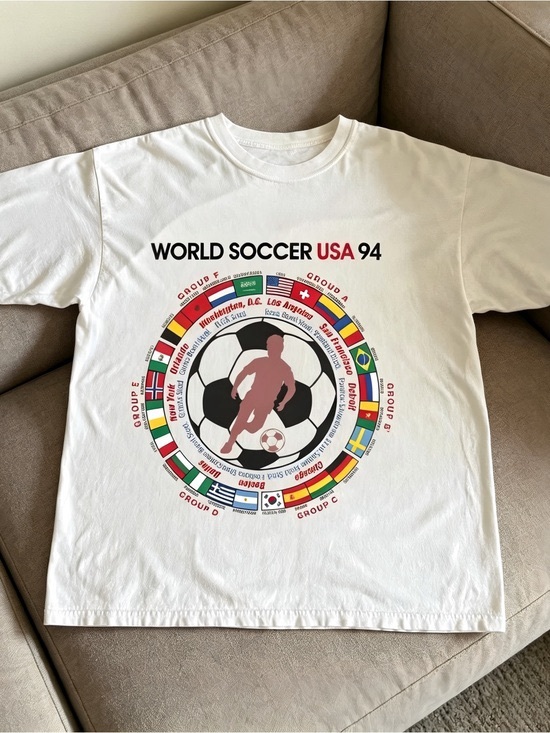 Carmen D Other - World Soccer USA 94 Graphic Tee - White